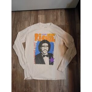 Lionel Richie All Night Long 2024 Tour Long Sleeve Shirt Mens Cream Graphic